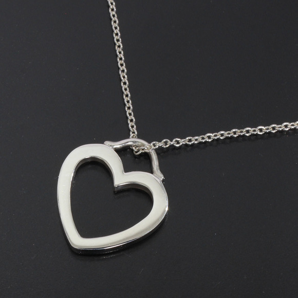 Tiffany Heart Pendant Necklace Silver - Picture 2 of 7